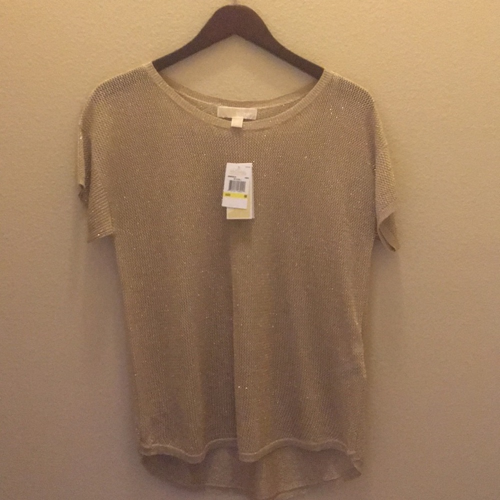 Michael Kors NWT Golden/Khaki Woven Top!  ✨ 🔥😍😍